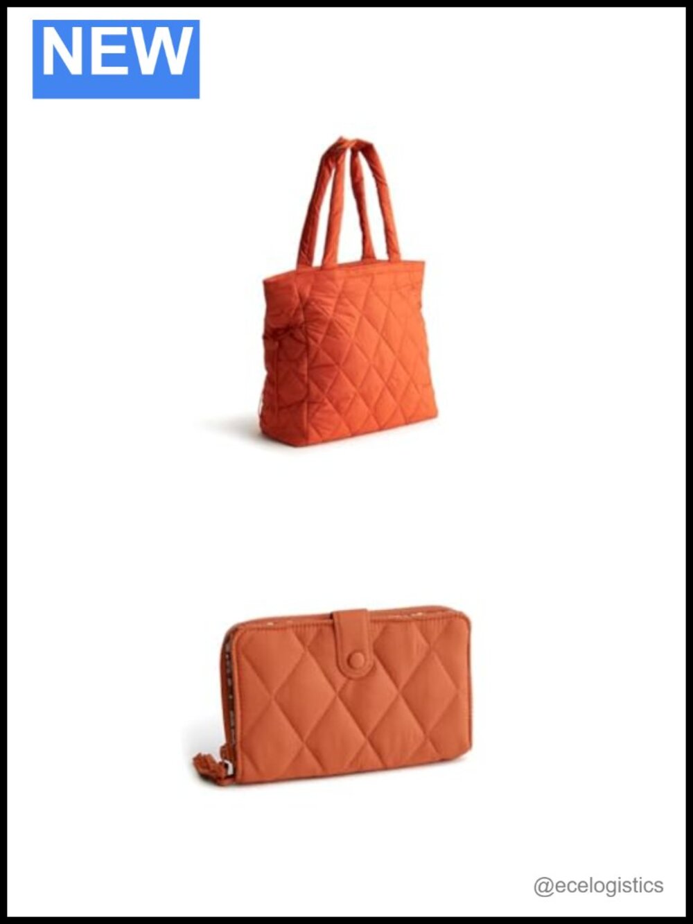 Vera Bradley Nylon Tote and Large Tab Wallet Set